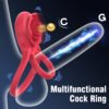 Wireless Remote Control  9 Speed Penis Ring Vibrator Sex Toys for Men Silicone Vibrating Cock Ring Rechargeable Clitoral Stimulator Sex Toys for Couples