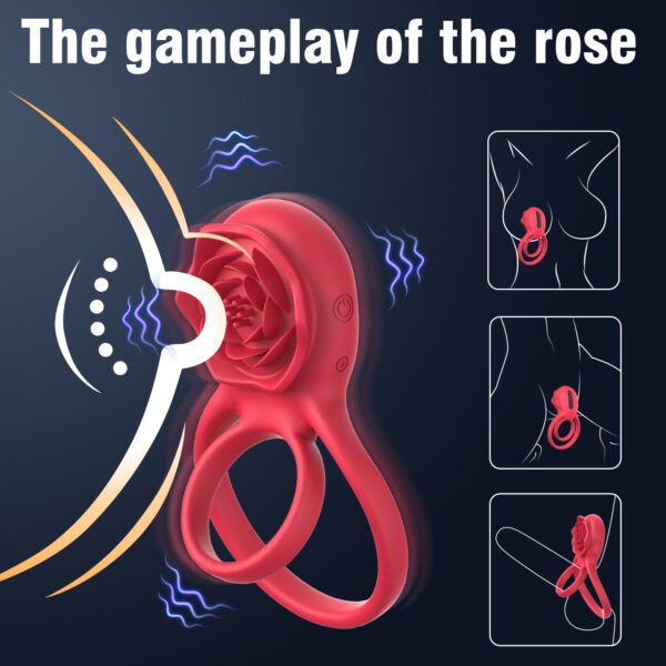 Wireless Remote Control  9 Speed Penis Ring Vibrator Sex Toys for Men Silicone Vibrating Cock Ring Rechargeable Clitoral Stimulator Sex Toys for Couples