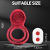 Wireless Remote Control  9 Speed Penis Ring Vibrator Sex Toys for Men Silicone Vibrating Cock Ring Rechargeable Clitoral Stimulator Sex Toys for Couples