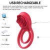 Wireless Remote Control  9 Speed Penis Ring Vibrator Sex Toys for Men Silicone Vibrating Cock Ring Rechargeable Clitoral Stimulator Sex Toys for Couples