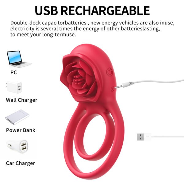 Wireless Remote Control  9 Speed Penis Ring Vibrator Sex Toys for Men Silicone Vibrating Cock Ring Rechargeable Clitoral Stimulator Sex Toys for Couples