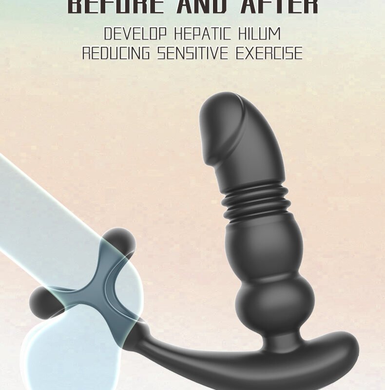 Wireless Remote Control Silicone Anal Plug Vibrator Cock Ring Male Climax Delay Prostate Massager Penis Ring Anal Vibrator Sex Toys for Men Erotic Toys