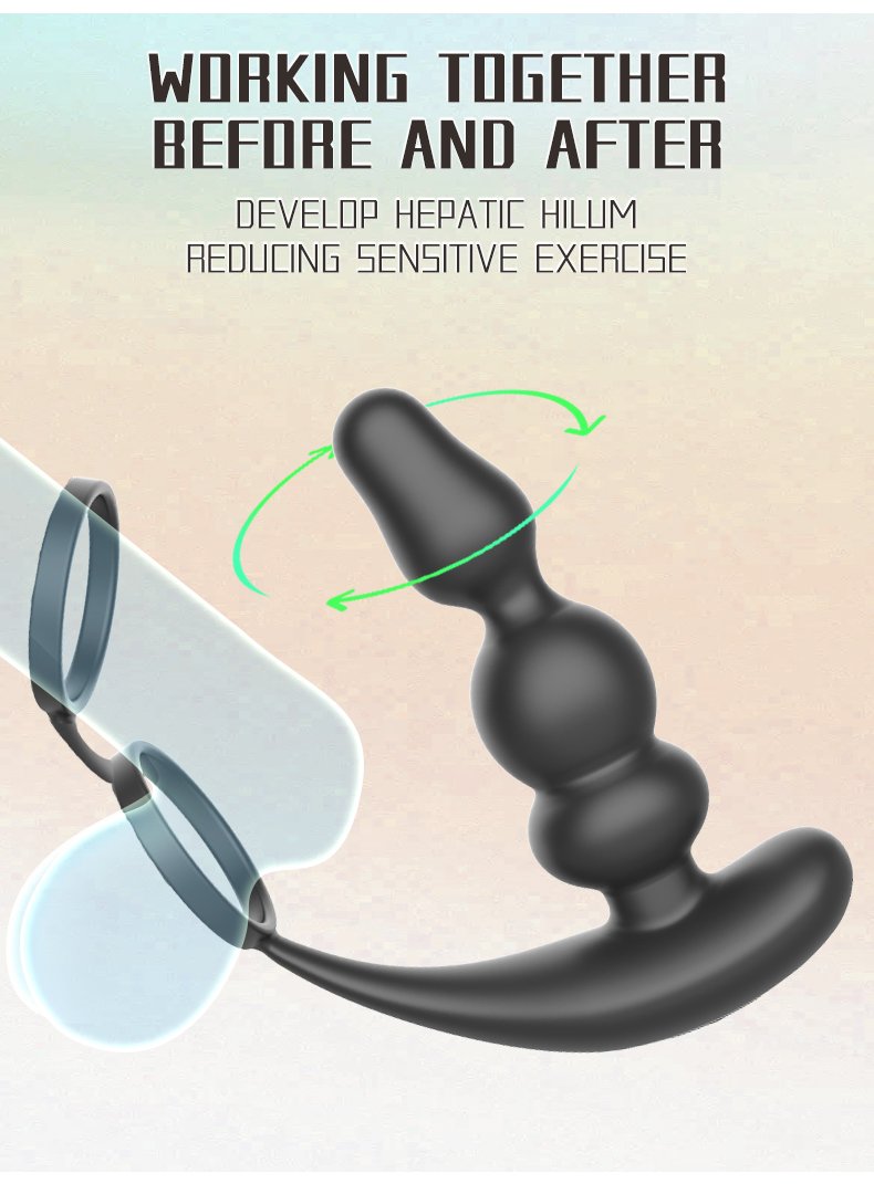 Wireless Remote Control Prostate Massager for Men Heating Dual Vibration Sex Male Prostata Stimulator Massage Anal Sex Toys TG230513旋转勇士Y SHI 详情页EN 03