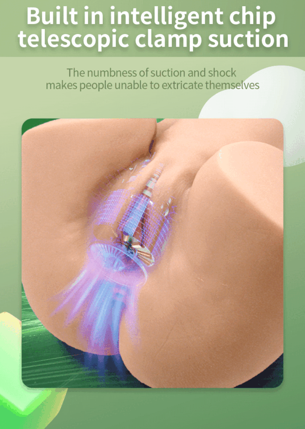 5.3 Kgs Bella Two Holes Silicone Big Ass Automatic Sucking Moans Male Masturbator 3D Anal Vagina Vibrator Realistic Pocket Pussy Sex Toys for Men