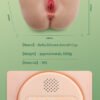 5.3 Kgs Bella Two Holes Silicone Big Ass Automatic Sucking Moans Male Masturbator 3D Anal Vagina Vibrator Realistic Pocket Pussy Sex Toys for Men