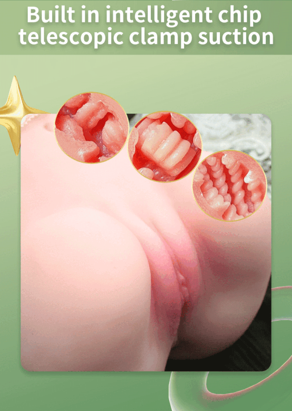 2KGS Cora Masturbators for Men Automatic Sucking Real Vagina Vibrator Male Masturbation Cup Pussy Pocket Sex Machine Toys for Adults 18