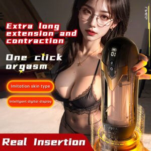 Automatic Telescopic Male Masturbator Intelligent heating Piston Masturbation Cup Moans Thrusting Sex Machine for Male Sex Toys for Men