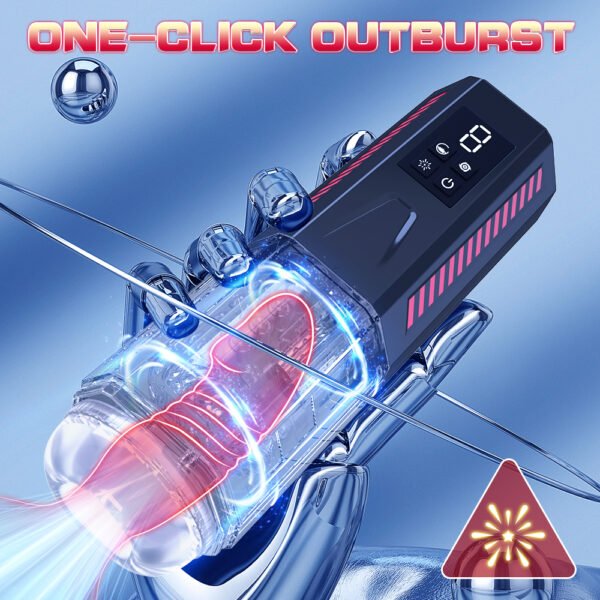 2024 NEW 7 Speed Automatic Male Masturbator Telescopic Masturbation Device Rechargeable Thrusting Sex Machine Sex Toys for Man
