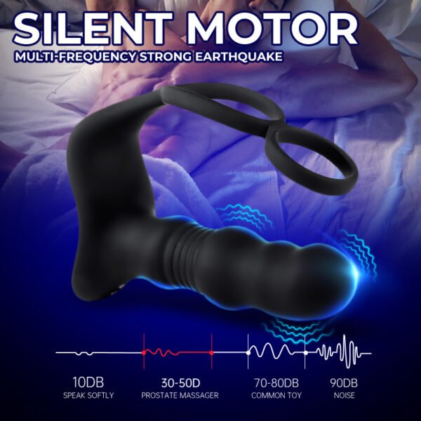 Wireless Remote Male Prostata Massage 9 Frequency G-spot Anal Plug Vibrator Silicone Butt Plug Anal Sex Toys for Men