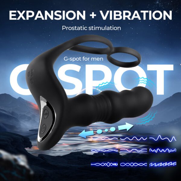 Wireless Remote Male Prostata Massage 9 Frequency G-spot Anal Plug Vibrator Silicone Butt Plug Anal Sex Toys for Men