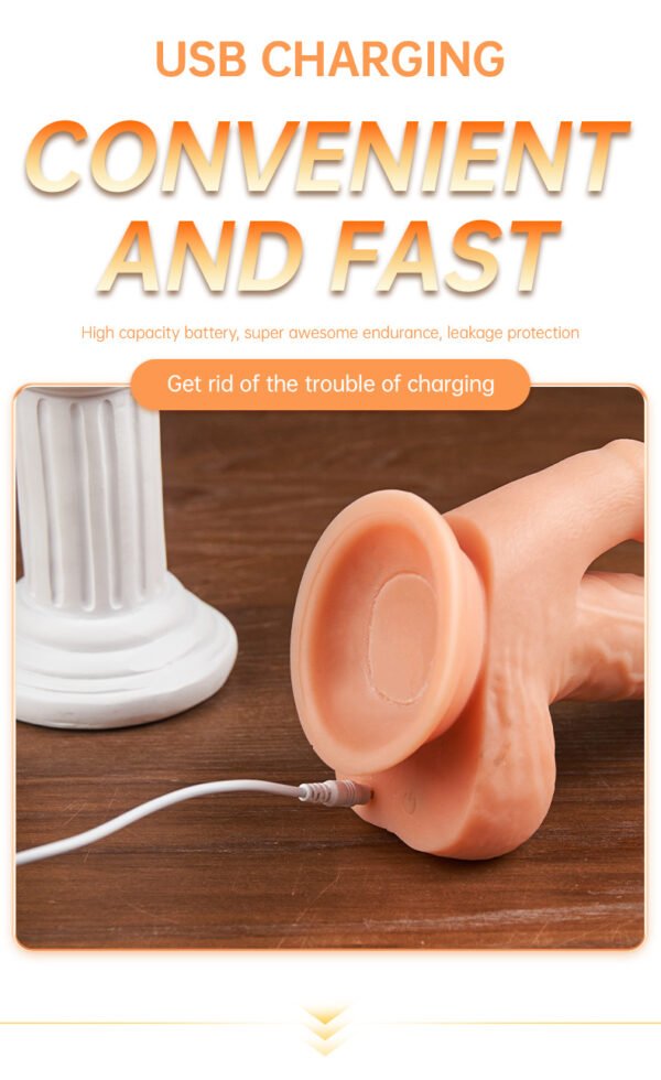 兔子详情页—英文_10 Wireless Remote Control Vibrating Dildo Suction Cup USB Rechargeable Rotation Penis 7 Speed Thrusting Vibrators Realistic for Woman
