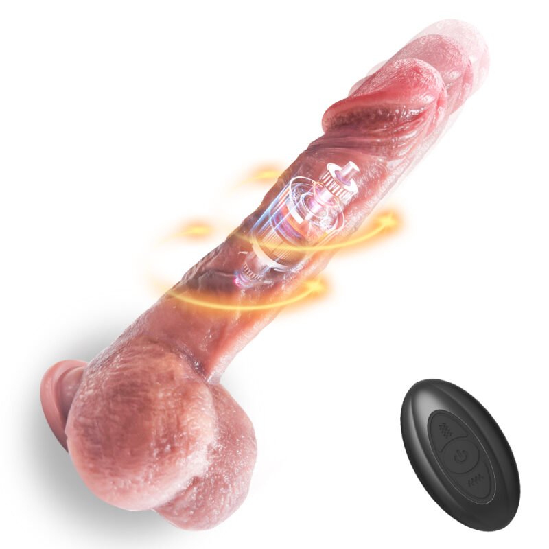 Wireless Remote Control Vibrating Dildo Suction Cup Type-c Rechargeable Rotation Penis 7 Speed Thrusting Vibrators Realistic for Woman