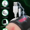 Vagina Real Pussy Silicone Pussy Masturbation Cup Double Color Vibrating Realistic Vagina Anal Sex Toys for Men