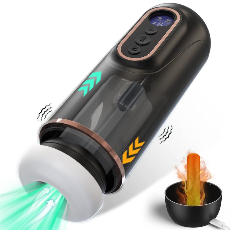 Automatic Telescopic Male Masturbator Sucking Rotation Electric Masturbation Cup Moaning Pocket Pussy Interactive Sex Toys for Men