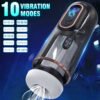 Automatic Telescopic Male Masturbator Sucking Rotation Electric Masturbation Cup Moaning Pocket Pussy Interactive Sex Toys for Men