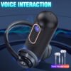 Automatic Telescopic Male Masturbator Sucking Rotation Electric Masturbation Cup Moaning Pocket Pussy Interactive Sex Toys for Men