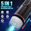 Automatic Telescopic Male Masturbator Sucking Rotation Electric Masturbation Cup Moaning Pocket Pussy Interactive Sex Toys for Men