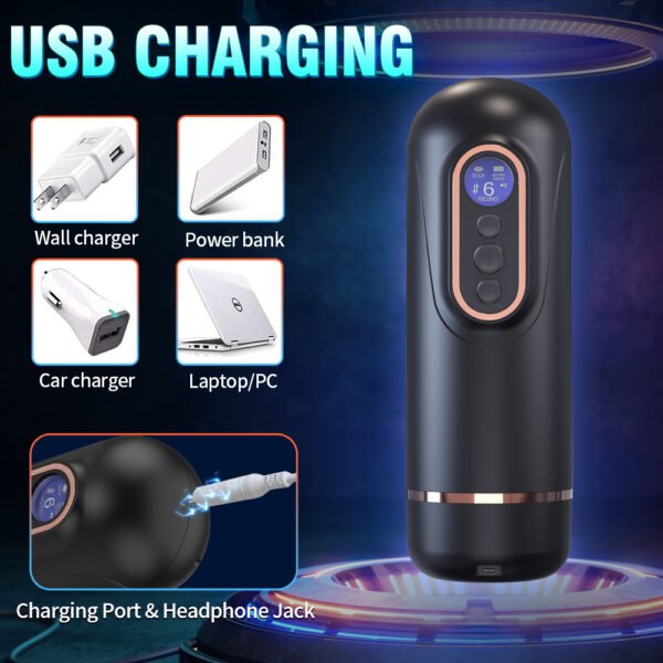 Automatic Telescopic Male Masturbator Sucking Rotation Electric Masturbation Cup Moaning Pocket Pussy Interactive Sex Toys for Men