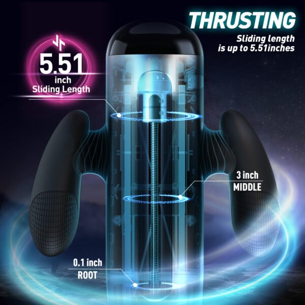 Automatic Telescopic Rotation Male Masturbator handy stroker Strong Vibration Masturbation Cup Vagina Real Pussy Sex Toys for Men