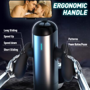 Automatic Telescopic Rotation Male Masturbator handy stroker Strong Vibration Masturbation Cup Vagina Real Pussy Sex Toys for Men