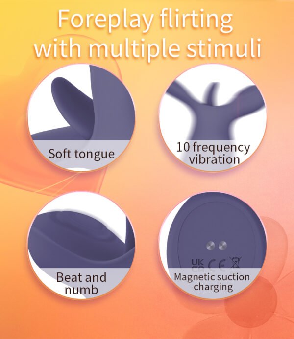 G Spot Licking Vibrator Nipple Clitoris Stimulator Female Masturbator Oral Tongue Vibrator Sex Toys for Women