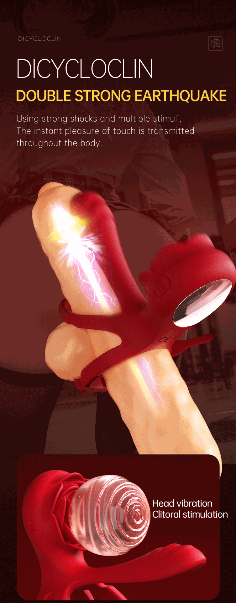 Sex Toys APP Remote Control Vibrator Delay Ejaculation Cock Ring Chastity Vibrator for Men Penis Adult Sex Toys for Couples 详情 07