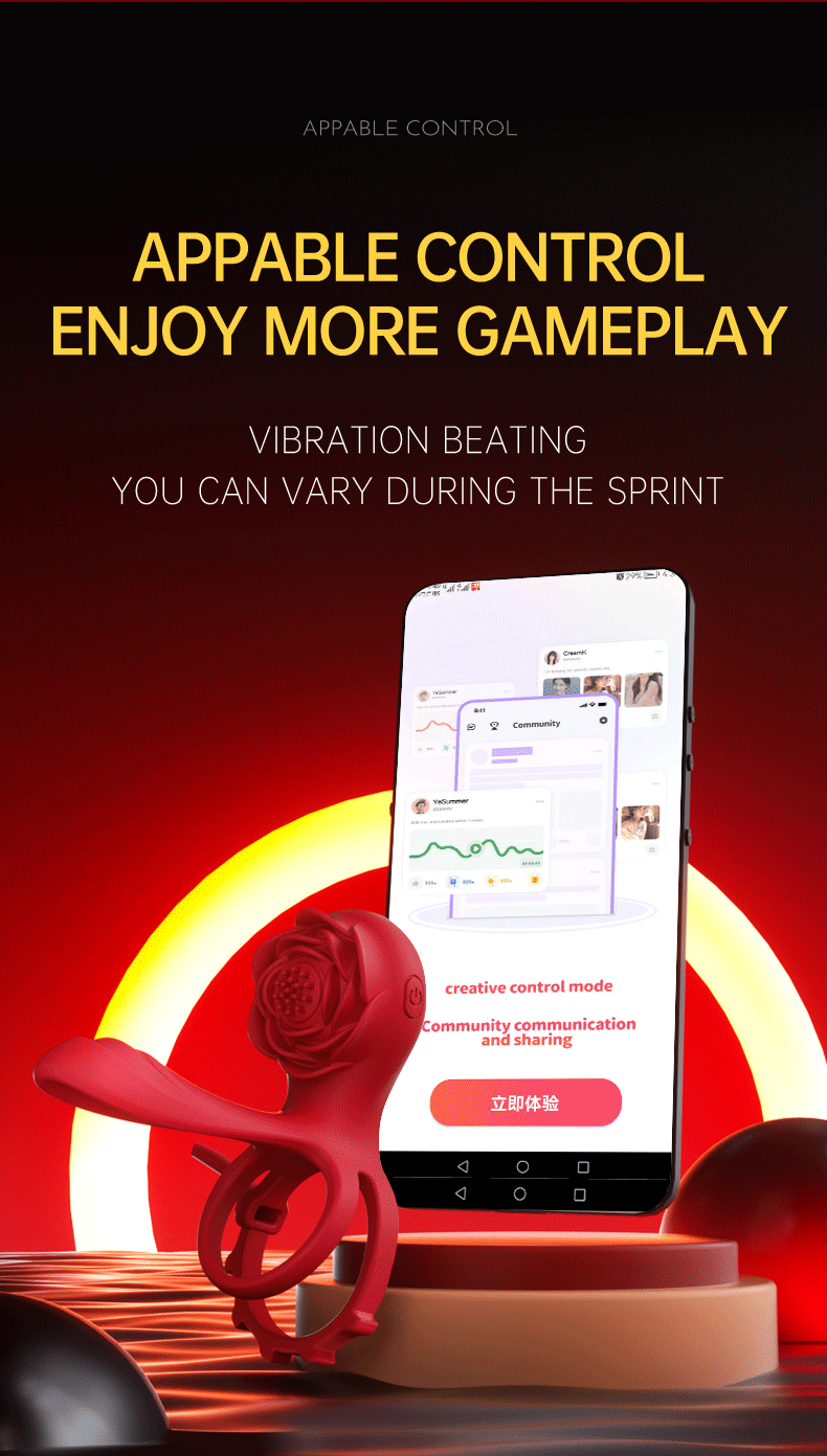 Sex Toys APP Remote Control Vibrator Delay Ejaculation Cock Ring Chastity Vibrator for Men Penis Adult Sex Toys for Couples 详情 11