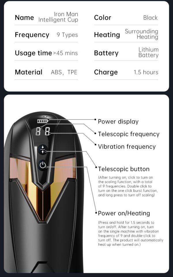 Automatic Telescopic Male Masturbator Intelligent heating Piston Masturbation Cup Moans Thrusting Sex Machine for Male Sex Toys for Men