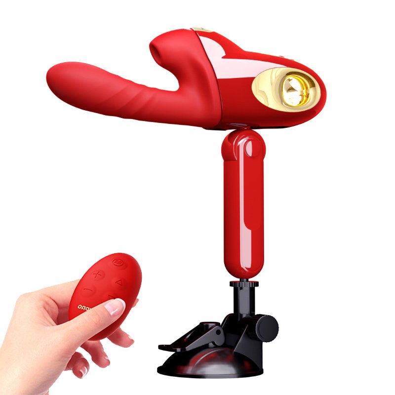 Hands Free Wireless Remote Control Automatic Sex Machine with sucker Heating Dildo Vibrators for Women Masturbation Pumping Gun Sex Toys for Woman G Spot Massager 03副本