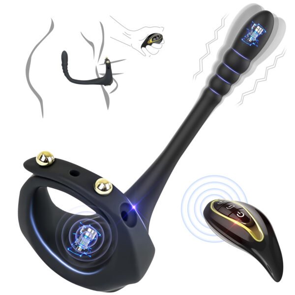 1-首图 Male Prostata Massager Butt Plug Silicone Anal Rechargeable Prostata Vibrator Wireless Anal Sex Toys for Men