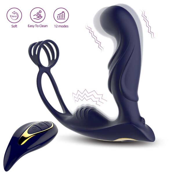 10 Speeds Rechargeable Remote Control Prostata Massager for Men Gay Anal Butt Plugs Rechargeable Prostata Vibrator for Men Wireless Anal Sex Toys