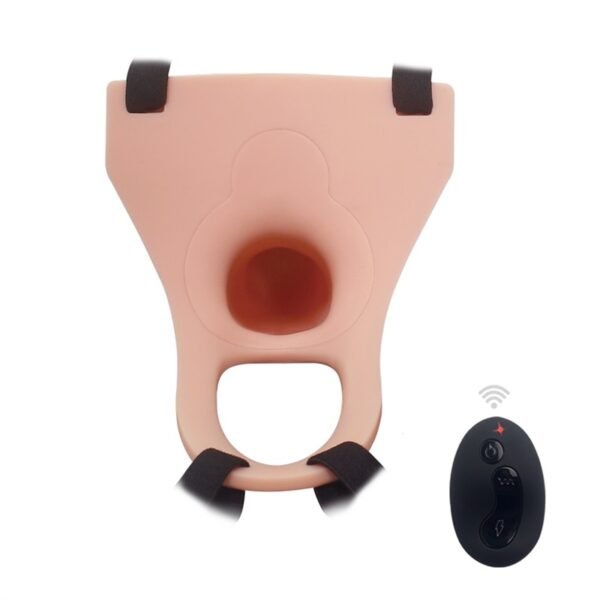182013 (7) Remote Control Hollow Dildo Silicone 10 Modes Strapon Penis Vibrator Women Rechargeable Rotation Penis Strap On Dildo for men Lesbian Sex Toys