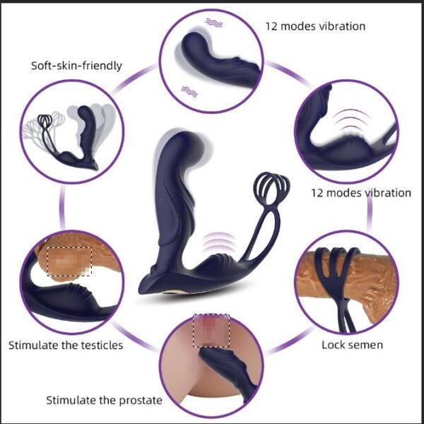 10 Speeds Rechargeable Remote Control Prostata Massager for Men Gay Anal Butt Plugs Rechargeable Prostata Vibrator for Men Wireless Anal Sex Toys