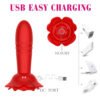 Male Prostata Massage Vibrating Sex Toys for Men Silicone Anal Plug Prostate Stimulator Wireless Remote Telescopic Rose Vibrator