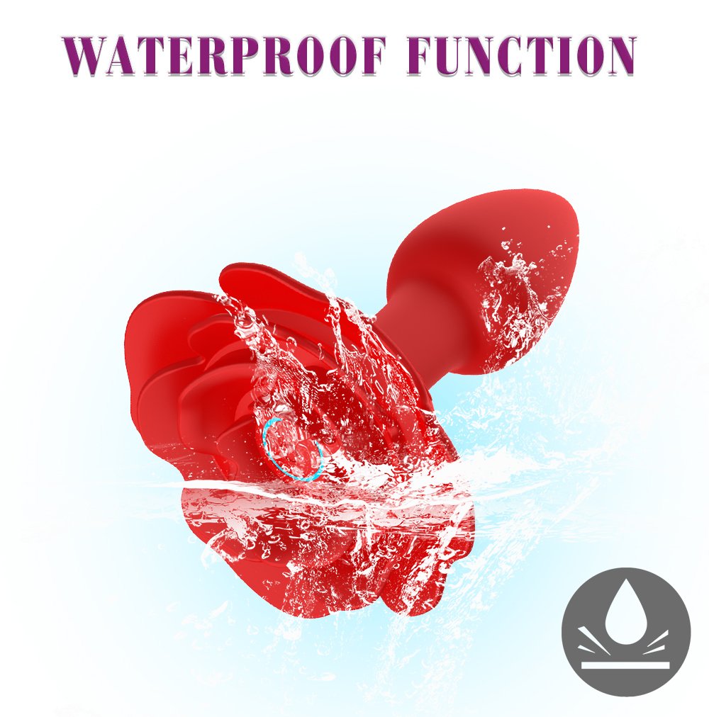 10 Speed Vibration Silicone Rose Anal Plug Wireless Remote Prostata Massage Butt Plug Anal Sex Toys Unisex Erotic Toys Sex Products 5
