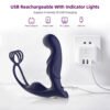 10 Speeds Rechargeable Remote Control Prostata Massager for Men Gay Anal Butt Plugs Rechargeable Prostata Vibrator for Men Wireless Anal Sex Toys