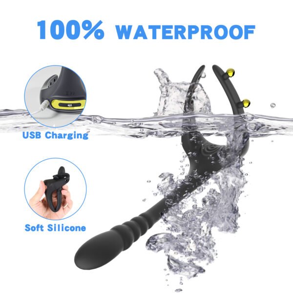 7-防水 Male Prostata Massager Butt Plug Silicone Anal Rechargeable Prostata Vibrator Wireless Anal Sex Toys for Men