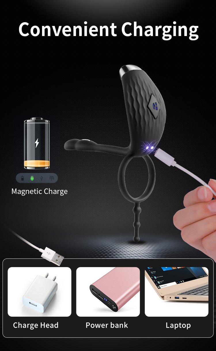 APP Control Male Testicle Vibrator 9 Speed Vibrating Penis Ring Rechargeable Cock Ring Vibrator for Couples Men Adult Sex Toys M4眼镜蛇按摩器详情16