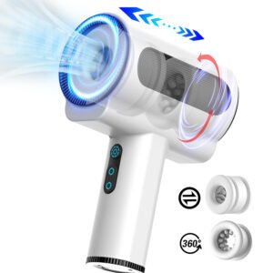 USB Rechargeable Male Mastuburator Automatic Rotation Telescopic Masturbators for Man Electric Sex Machine Goods for Adults