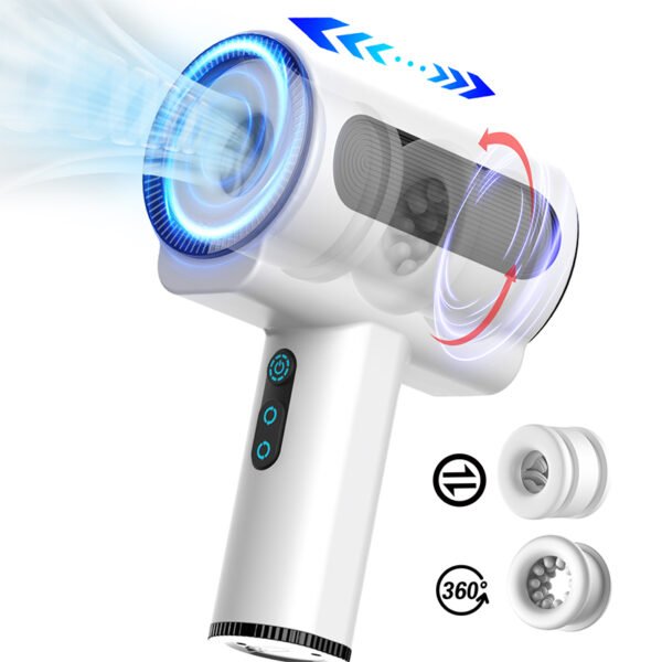 USB Rechargeable Male Mastuburator Automatic Rotation Telescopic Masturbators for Man Electric Sex Machine Goods for Adults