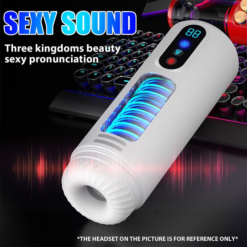 Men Mastubator Sucking Male Masturbators Automatic Piston Moaning Voice Powerful Telescopic Masturbator for Men Sex Shop Toys MMA 037 飞机杯国际站英文6