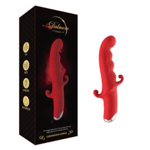 Female Masturbation Massager Dual Vibration A Spot G-spot Stimulation Orgasm Sex Toys (Red color)