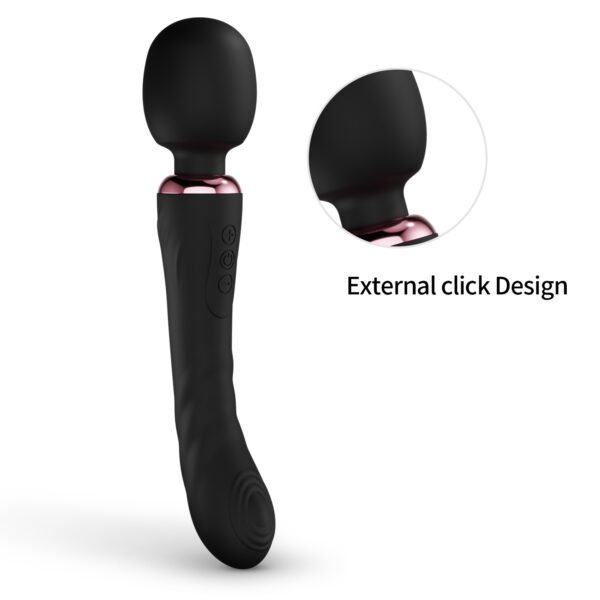 MS-221-查理_05 Double Headed Magic Wand Vibrators for Women Powerful USB Rechargeable AV Massage Stick Sex Toys for Women Sex Shop