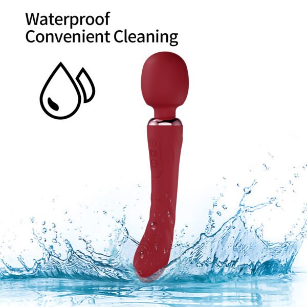 MS-221-查理_06 Double Headed Magic Wand Vibrators for Women Powerful USB Rechargeable AV Massage Stick Sex Toys for Women Sex Shop