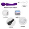 Double Headed Magic Wand Vibrators for Women Powerful USB Rechargeable AV Massage Stick Sex Toys for Women Sex Shop