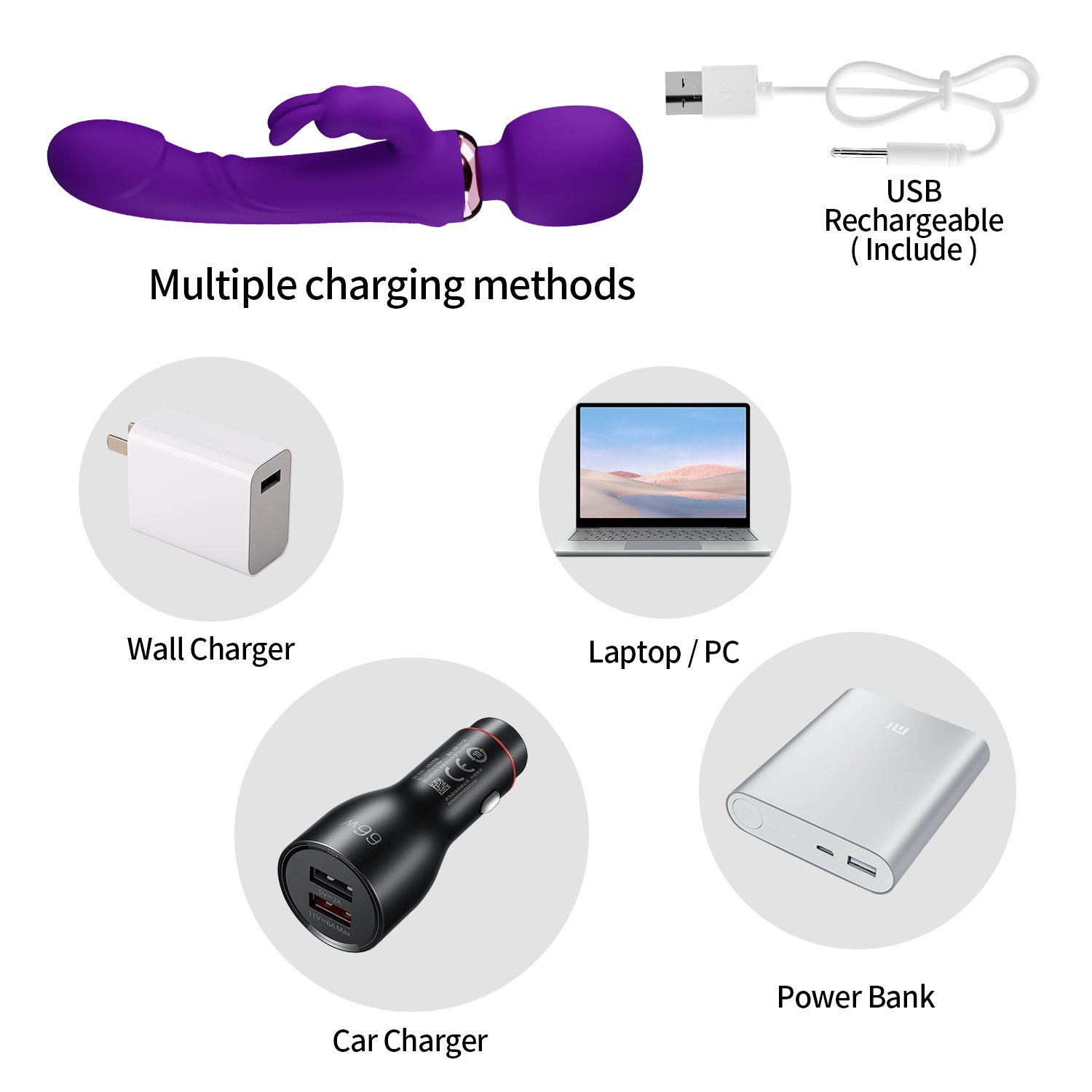 USB Rechargeable Vibrator for Women Sex Rabbit Clitoris Stimulator Vibration Dildo G Spot Massager Sex Toys for less MS 222 彼得 英文版 07