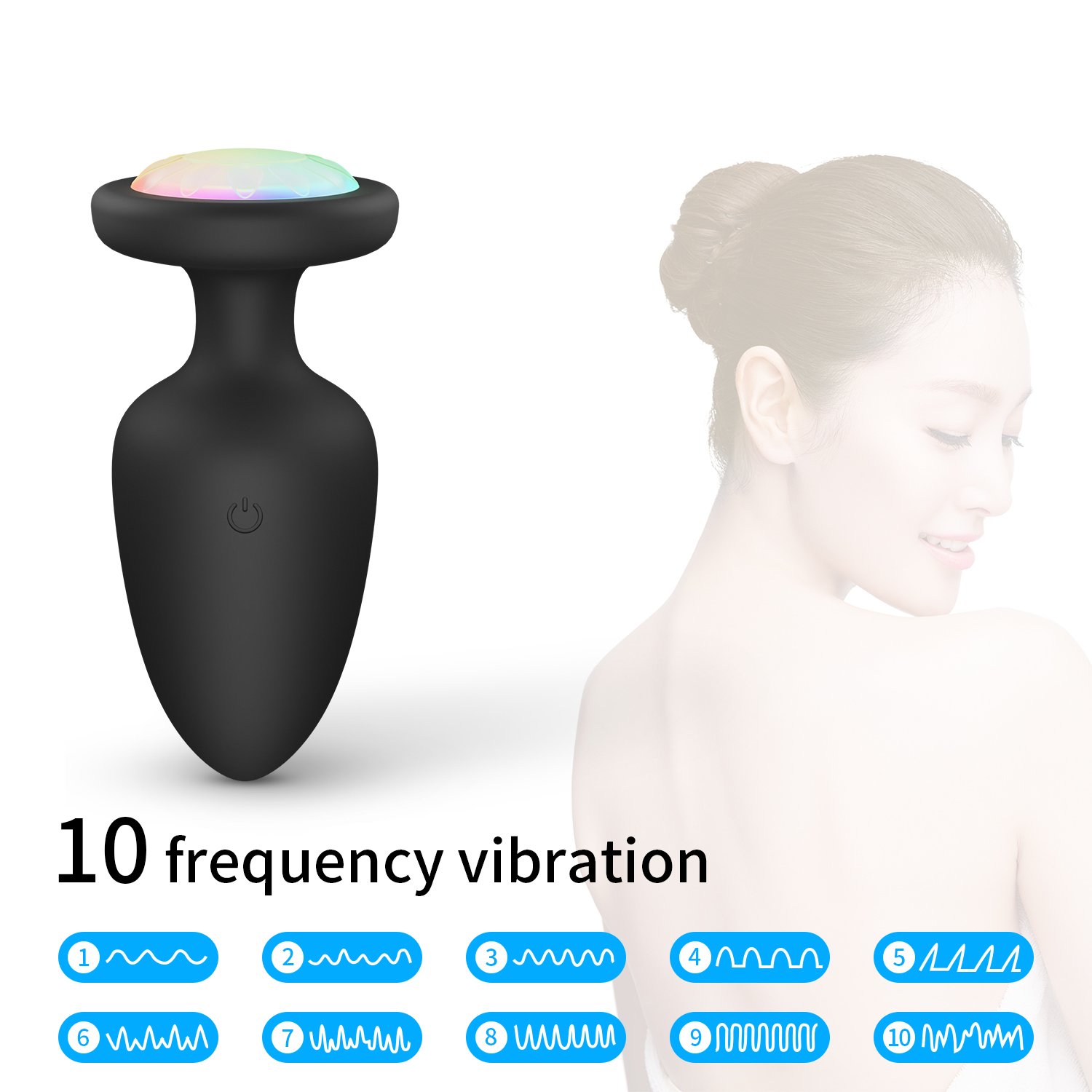 Wireless Remote Control Anal Plug Vibrator 10 Speed Anal Vibrator Butt Plug Silicone Prostata Massage Anal Sex Toys MS 238 02
