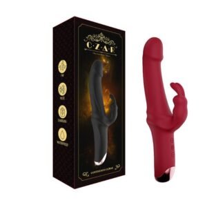 Dual Vibration Rechargeable Rabbit G-spot Vibrator Silicone Dildo Vibrators Sex Toys of Woman Electro Shock Sex Toys