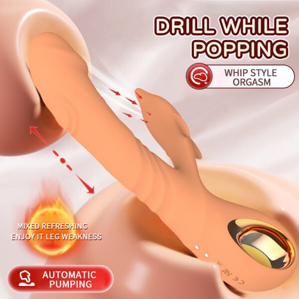 Rechargeable Thrusting 9 Speed G Spot Dildo Vibrators for Women Clitoris Stimulator Powerful Rabbit Vibrator Sex Toys for Women