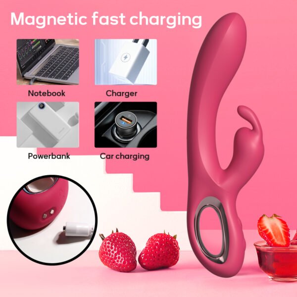 Female Rabbit Vibrator for Women G Spot Clitoris Stimulator Rotation Thrusting Vibrator Sex Toys for Woman